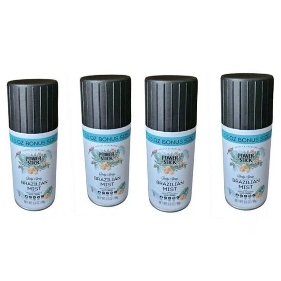 4 PACK Of Power Stick For Her Body Spray Brazilian Mist 3.5 oz‎ - Picture 1 of 4